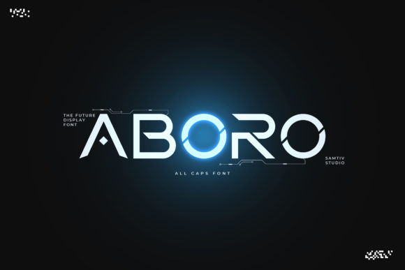Aboro: Futuristic Typography for Modern Design
