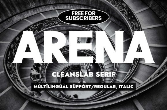 Arena: The Bold Slab Serif for Modern Designers