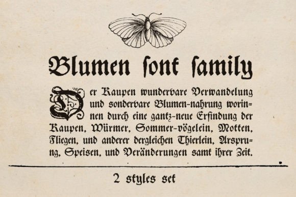 Blumen: The Blackletter Font for Bold Branding