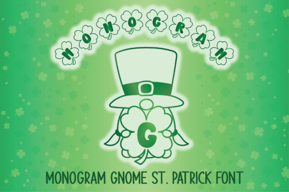 Monogram Gnome: A Festive Font for Creative Design