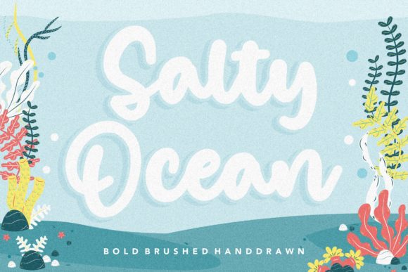 Salty Ocean: A Flowing Handwritten Font for Elegant Design