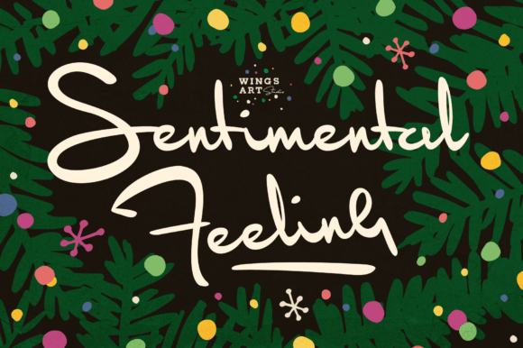 Sentimental Feeling: Capturing Timeless Christmas Magic in Typography