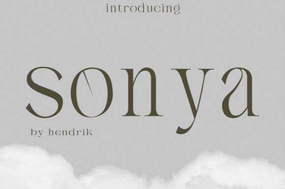 Sonya: The Serif Typeface for Modern Sophistication