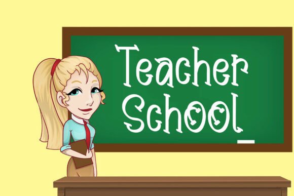 Teacher School: The Handwritten Font for Educational Design