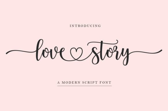 The Love Story Font: A Modern Script for Feminine Branding